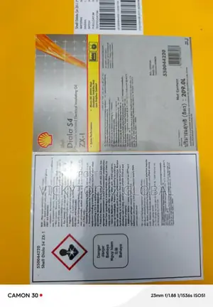 Shell Diala S4 Zx-1 33kv Mineral Transformer Oil (209litres)