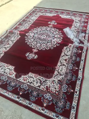 5x7fts Wine and Cream Belgium/Persian Premium Center Rug(7x10fts)