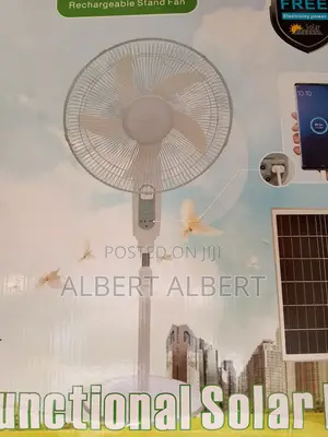 18 Inches Solar Rechargeable Standing Fan