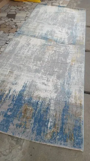 7×10fts Brown/Beige/Cream/Blue Belgium Premium Center Rug(5x7fts)L