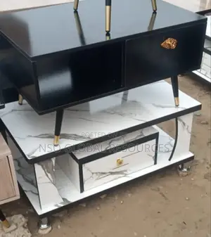 Black and White Table Neatly Designed