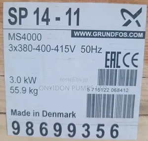 Grundfos Submersible Pump 4hp 