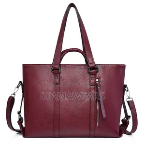 Extra Large Black Ladies Office Work Tote Hand Bag