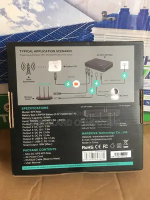 Marsriva 20,000mah Smart Mini Ups Kp5 Max (Dc Router Powerbank)