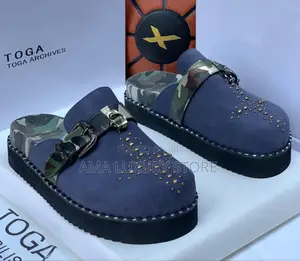 Toga Luxury Suede Designer Men's Mules
