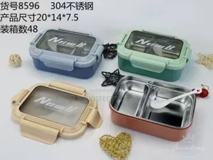Quality 2 Compartments Stainless Lunch Box