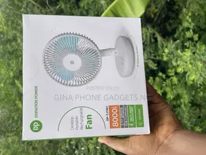 Dp Rechargeable Rotating Foldable Fan With 8000 Mah Battery Capacity