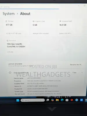 Laptop HP Victus 15 16GB Intel Core i5 SSD 512GB