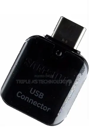 Samsung Oem on-the-Go Otg (Usb) to (Usb-C) Adapter - Glossy Black