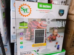 SPL Solar Rechargeable Standing Fan With Solar Panel