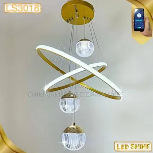 Modern Led Chandelier Lighting for Dining Room Three Color Options