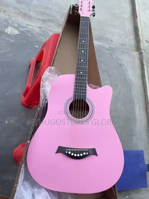 Acoustic Box Guitar - Pink