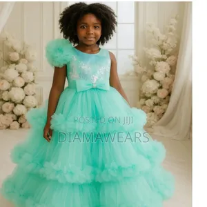 Torquoice Green Luxury Ceremonial Ball Gown New Arrival