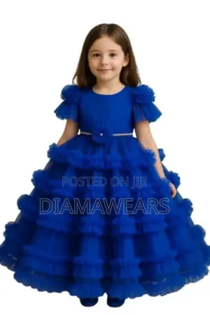 Royal Blue Princess Ceremonial Indian Ball Gown