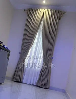 Luxury Curtain With Antique Pole and Accessories