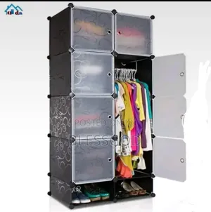 2 Partition Plastic Wardrobe
