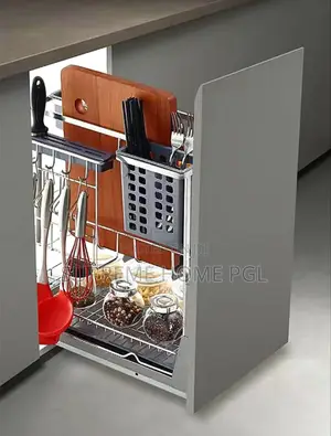 Kitchen Cabinet Seasoning Basket Organizer