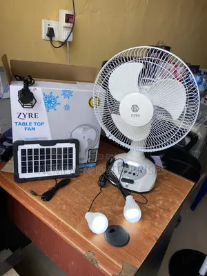 Zyre 12” Solar Table Fan