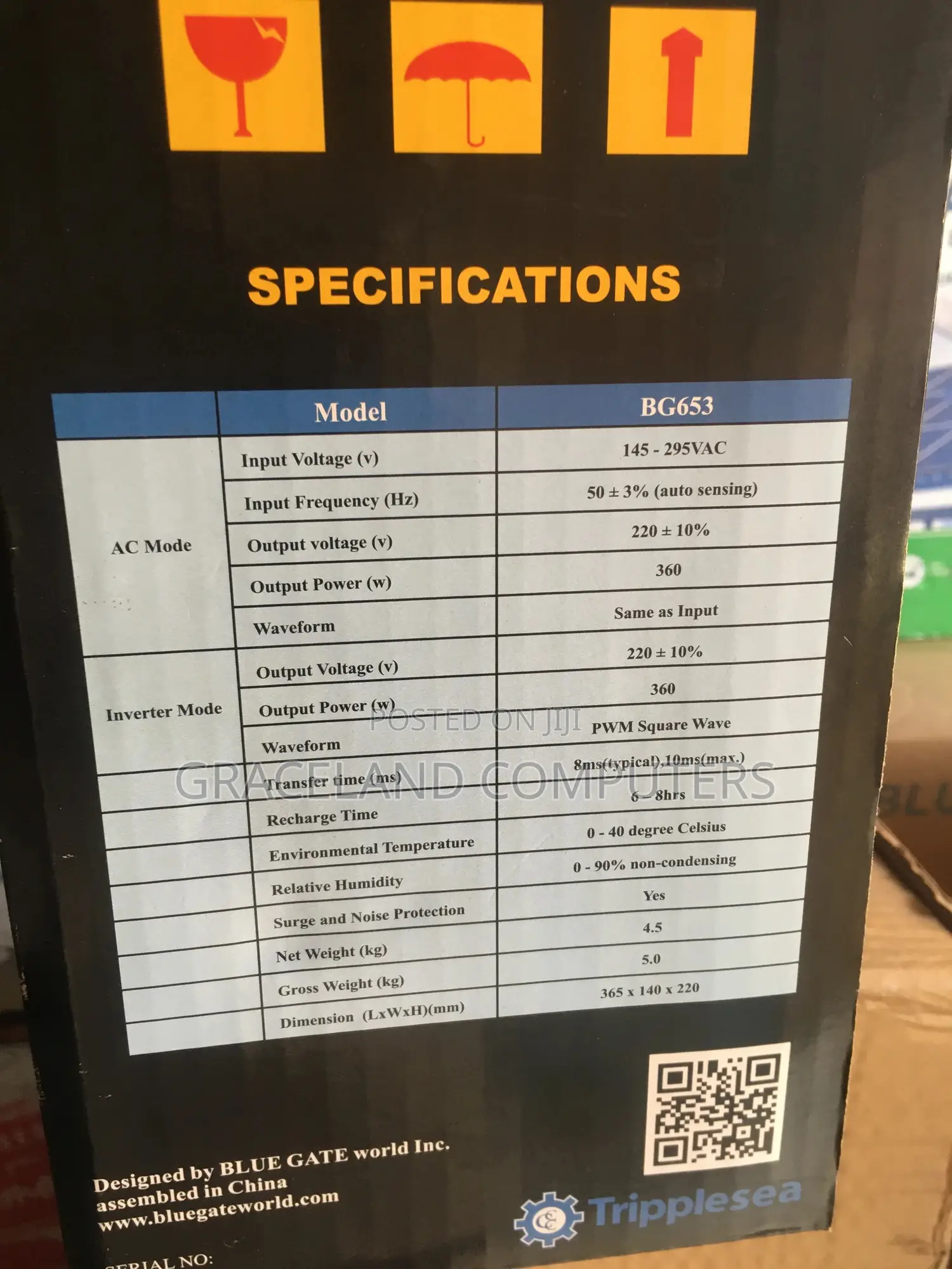 Bluegate 653va Ups (Bg653)