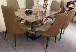 High Quality Imported Dining Table With Six Chairs Available To Pick U