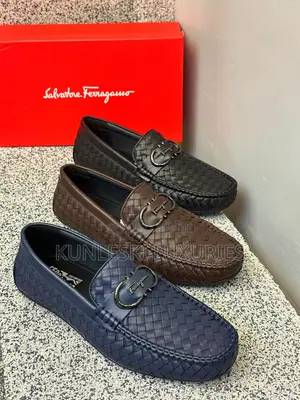 Original Salvatore Ferragamo Men’S Interwoven Loafers Shoe