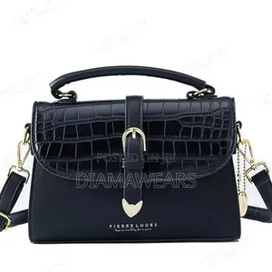 Quality Simple Large Capacity Cross Body Hand Bag Black