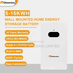 51.2v 10kwh 205ah Lifepo4 Battery With Wall-Mount Kit