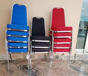 Stackable Red and Blue Banquet Chair