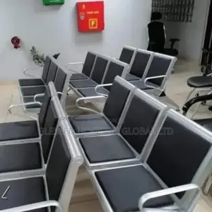 3 in One Attached Leather Airport Chair