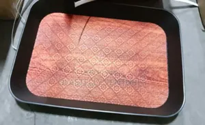 Black Rim Nonslip Plastic Serving Tray
Big and 
Medium. H