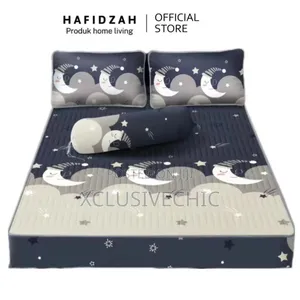 Waterproof Bedsheet/ Bedspread With 2 Pillow Cases Covers