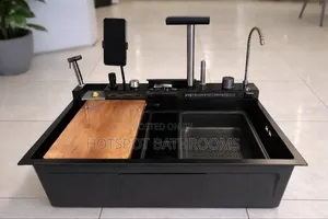 Multifunction Kitchen Sink With Phone Holder And Faucet Accessories