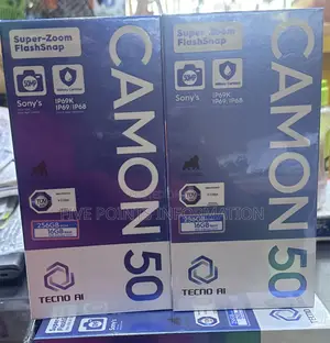 New Tecno Camon 50 256 GB Black