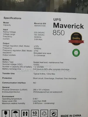 Mercury Ups 850va