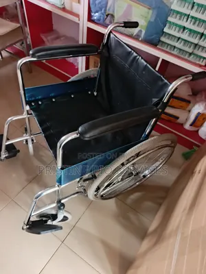 Medical Foldable Self Propelling Wheelchair With Footrest -Black
