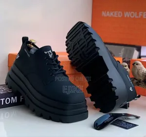 High-Sole Designer Shoe