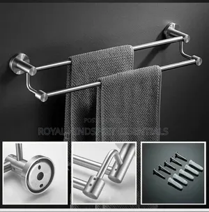 Quality Stainless Steel Double Bar Towel Rack