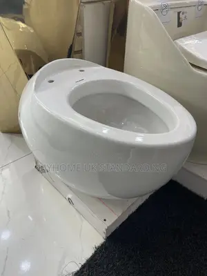 The Original England White Egg Shape Water Closet Set