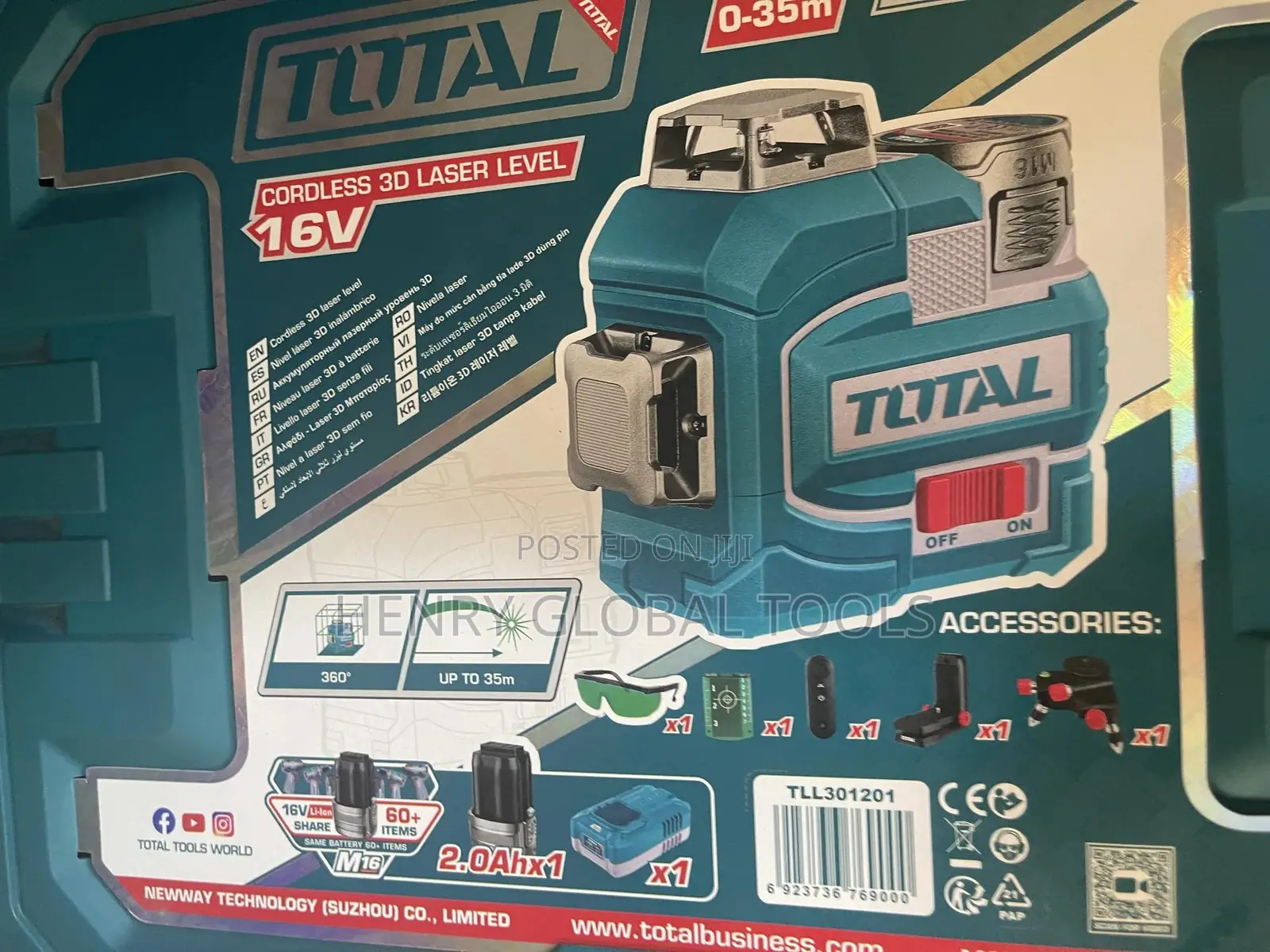16v 12lines Total Complete Laser Level With Stand