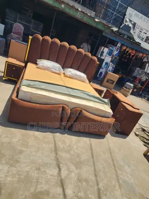 Set of 6by6 Padded Upholstery Bed Frame
