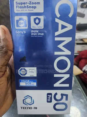 New Tecno Camon 50 Pro 256 GB Black