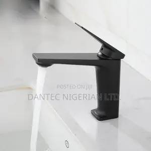 Matt Black Hot and Cold Basin Mixer Tap