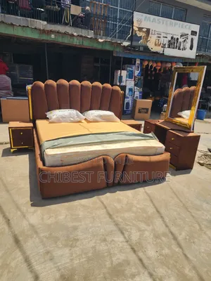 High Quality 6by6 Bed Frame With Dresser And Cupboards