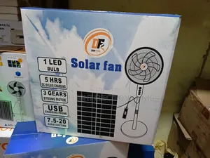 Solar Panels Rechargeable Fan+Bulb