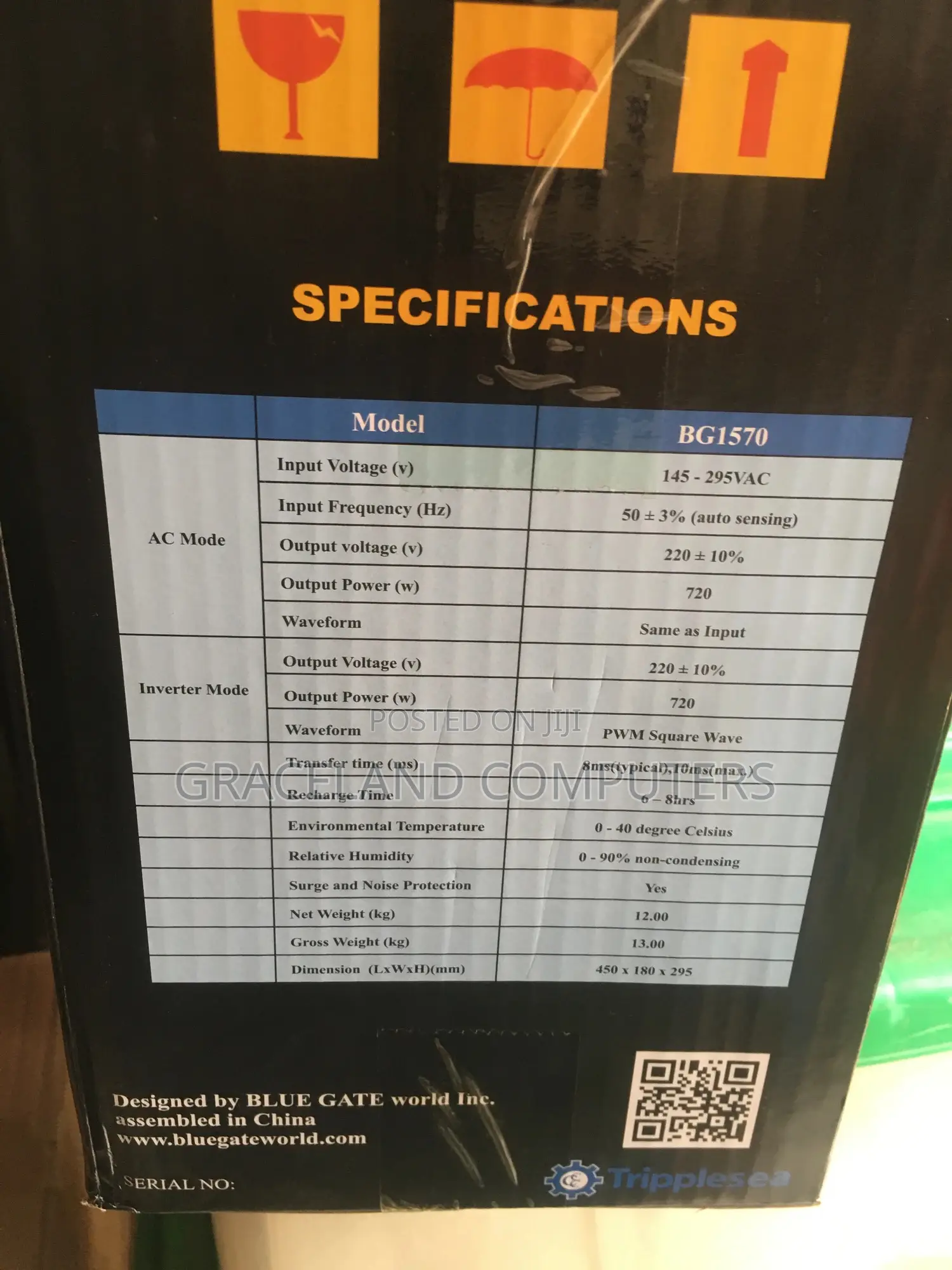 Bluegate 1570va Metal Line Interactive Ups