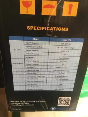 Bluegate 1570va Metal Line Interactive Ups