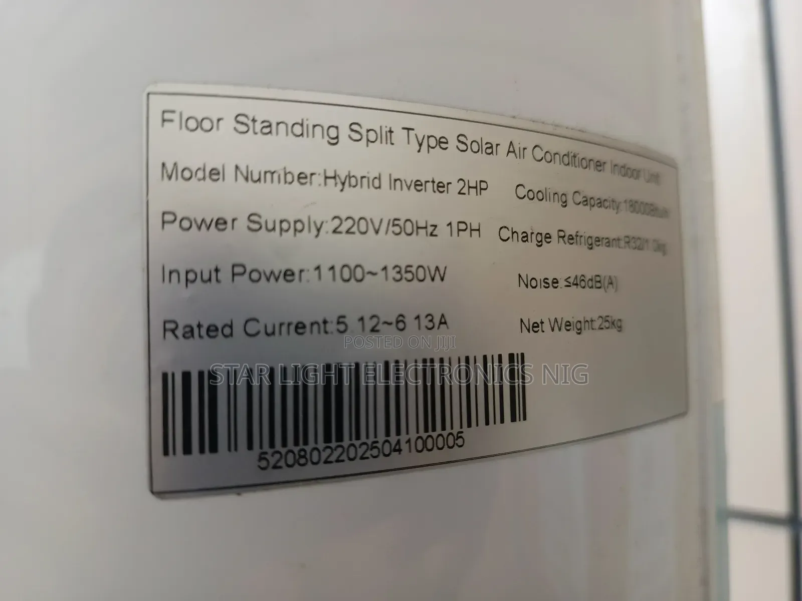 2 Tons Dc Solar Floor Ac