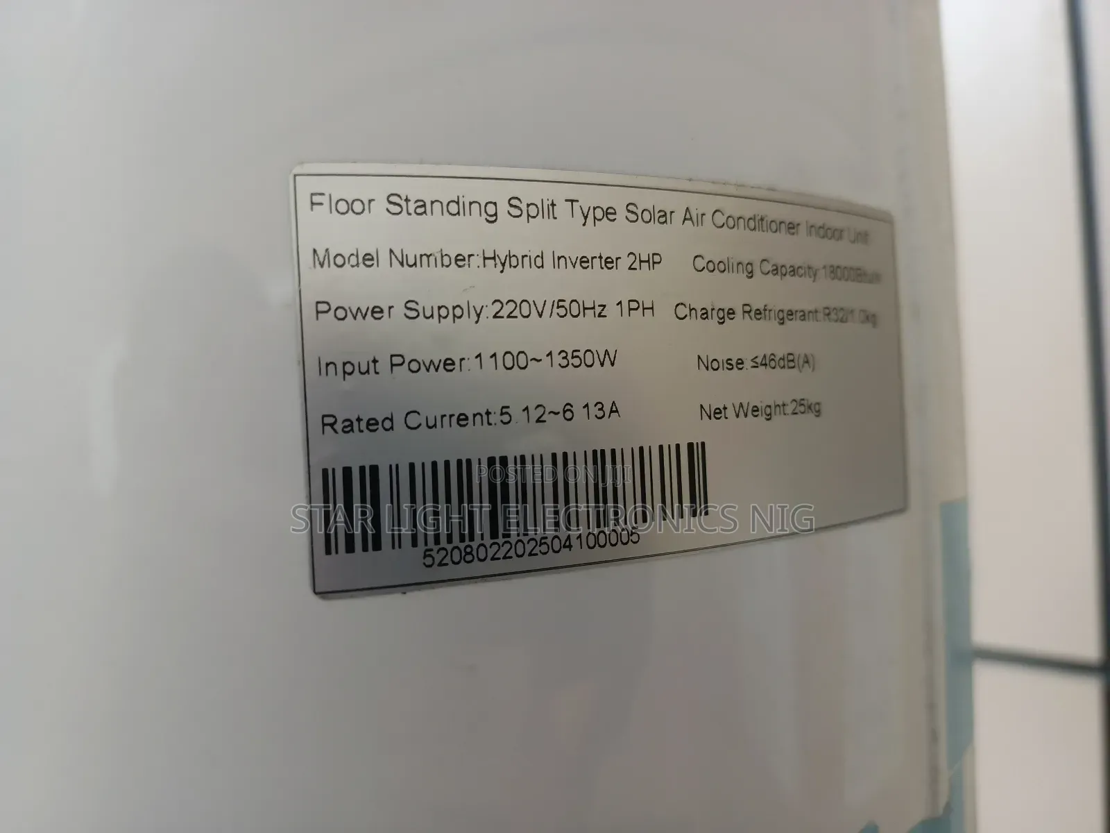 2 Tons Dc Solar Floor Ac