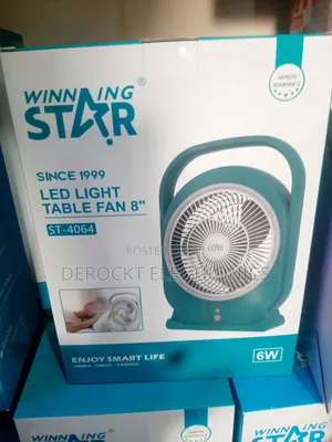 Winningstar Rechargeable Fan With Led Light