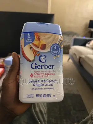 Gerber Oatmeal Lentil Peach Apple Cereal